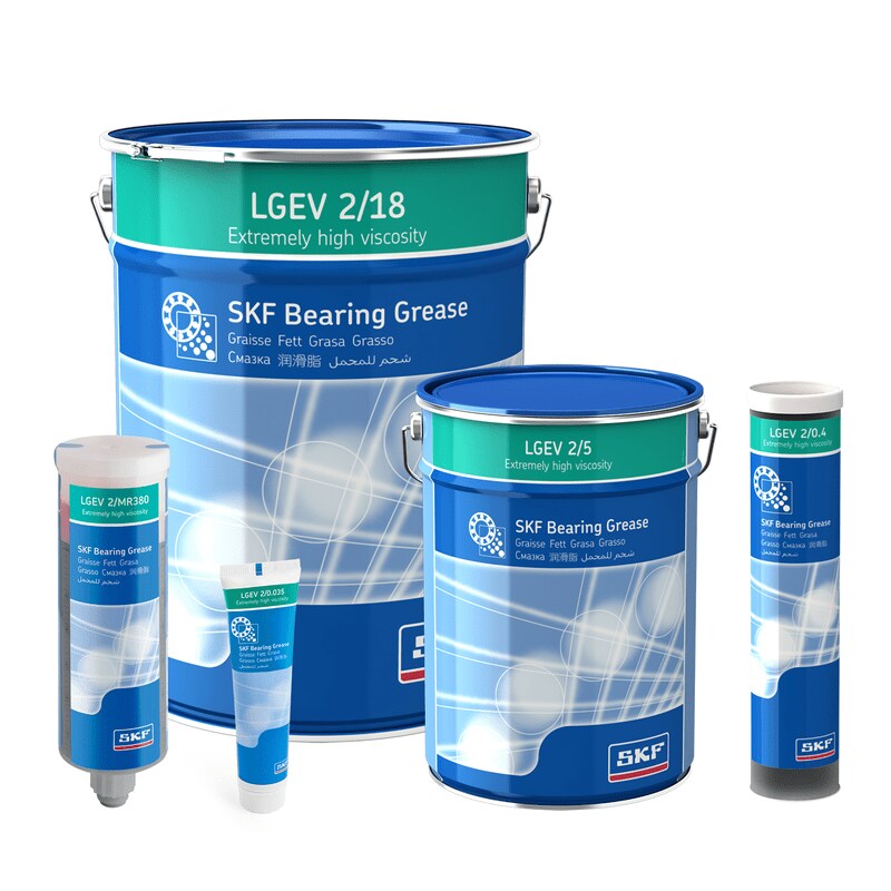 SKF īpaši augstas viskozitātes gultņu smērviela ar cietām daļiņām LGEV 2 SKF īpaši augstas viskozitātes gultņu smērviela ar cietām daļiņām LGEV 2