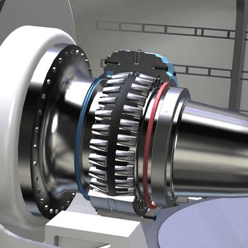 SKF Spherical Roller Bearings - Wind Turbine CAD