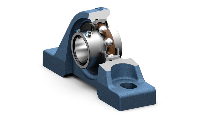 SKF insert bearing pillow block units - UC range in cut view