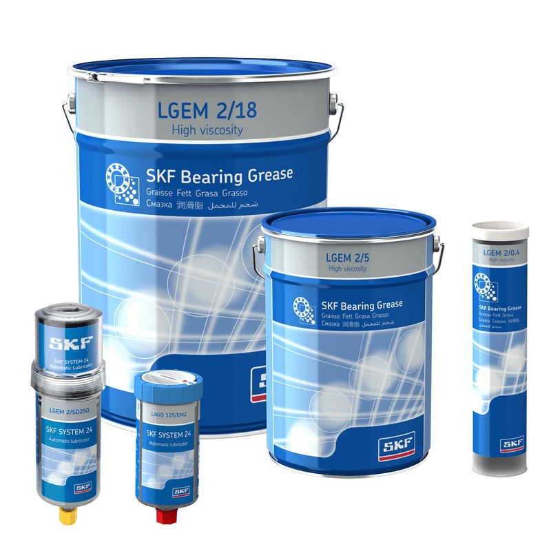 SKF High Viscosity Bearing Grease with Solid Lubricants LGEM 2 SKF High Viscosity Bearing Grease with Solid Lubricants LGEM 2