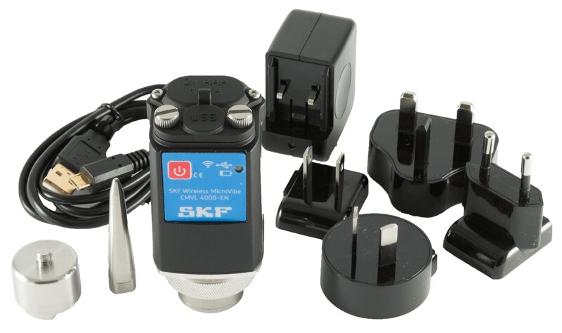 SKF Wireless MicroVibe und Anwendung SKF Wireless MicroVibe CMAC 4000-K Bausatz