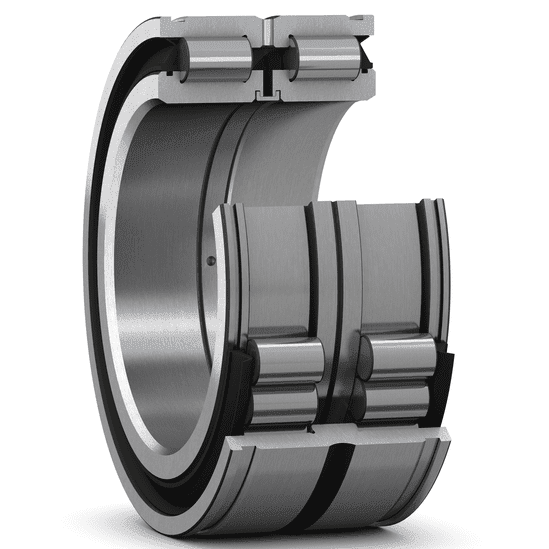 Double row full complement cylindrical roller bearing