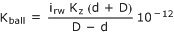 Kball Rolling element constant Kball Rolling element constant