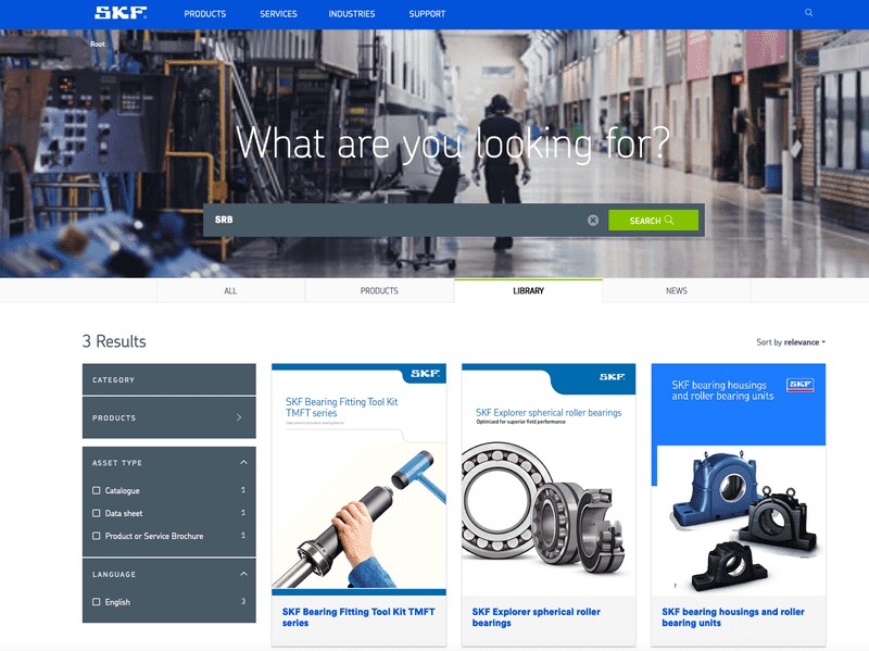 Skf web catalog
