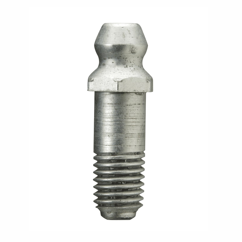 Alemite 1649-B Hydraulic Loose Fitting 1/8 PTF Hex Size 3/8 OAL 2-3/4 65 Degree Type Shank Length 2-1/4 Pack of 5 