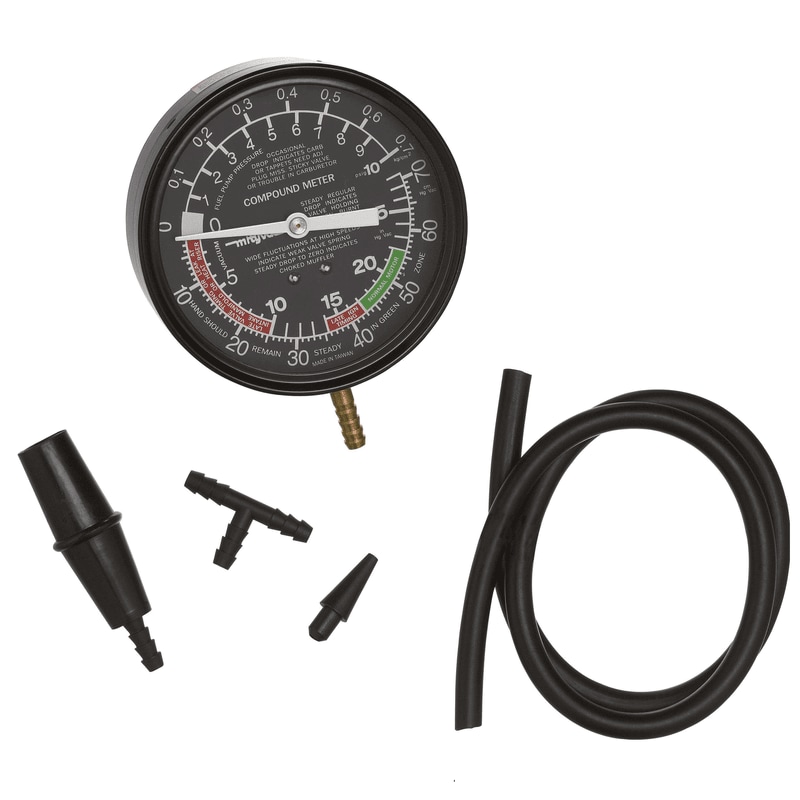 Quality Fuel Pump & Vacuum Tester Gauge Pressure Diagnostics Sunpro CP7802 