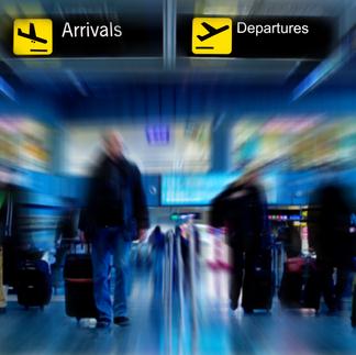 Personnes à l'aéroport