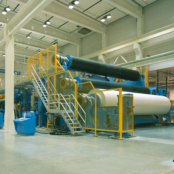 Section de finition des machines à papier