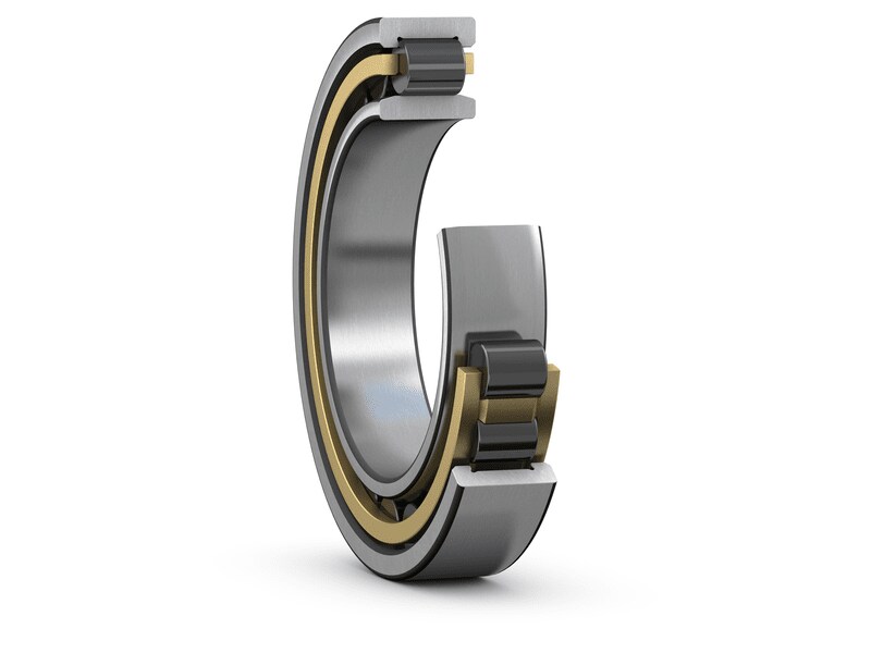 Hybrid cylindrical roller bearing