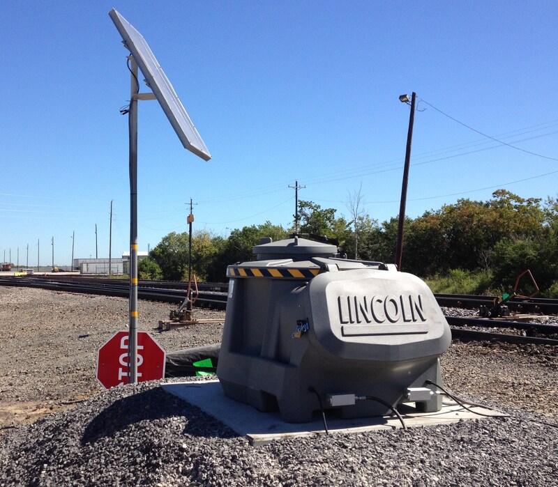Wayside lubrication applicator for freight line