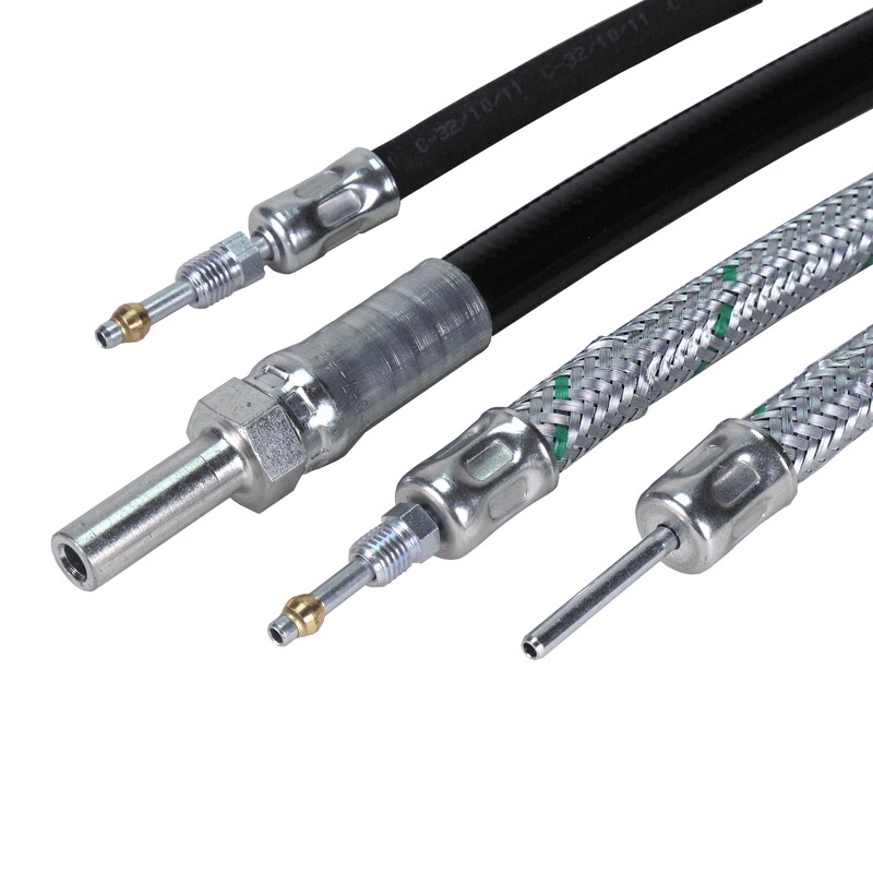 Hose lines for lubrication systems