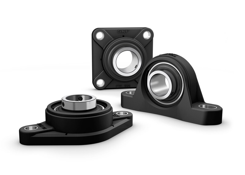 SKF ball bearing units with composite housing 3D rendering