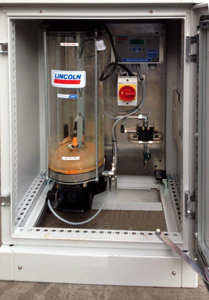 Wayside progressive lubrication for TRAM Metro