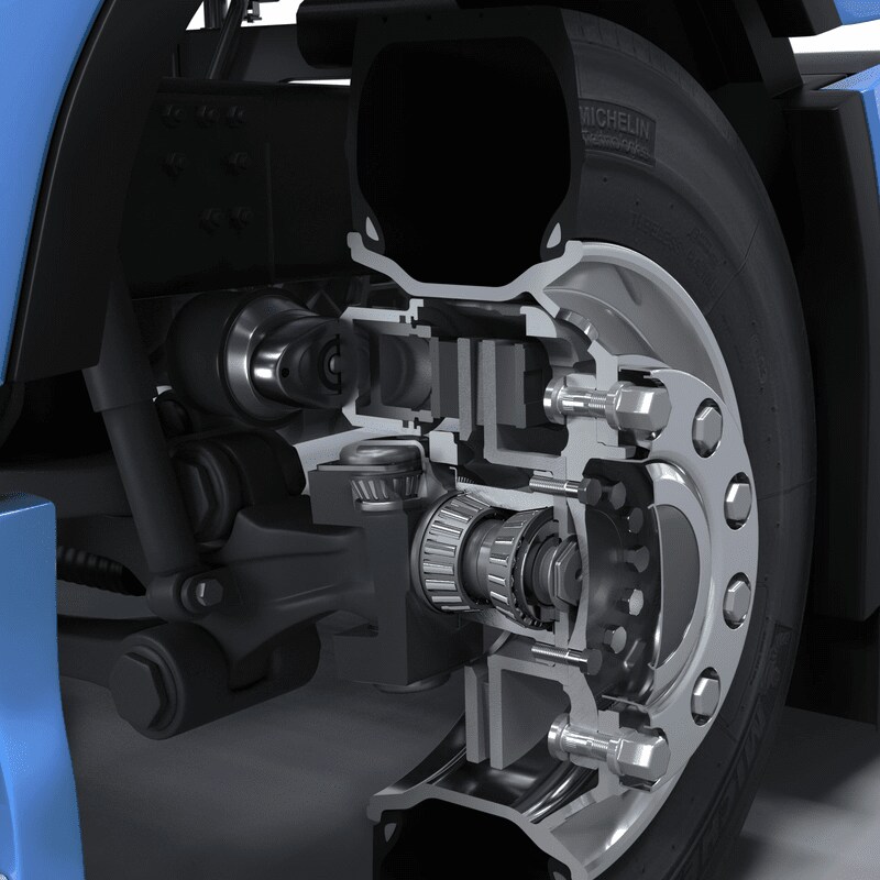 Truck wheel end