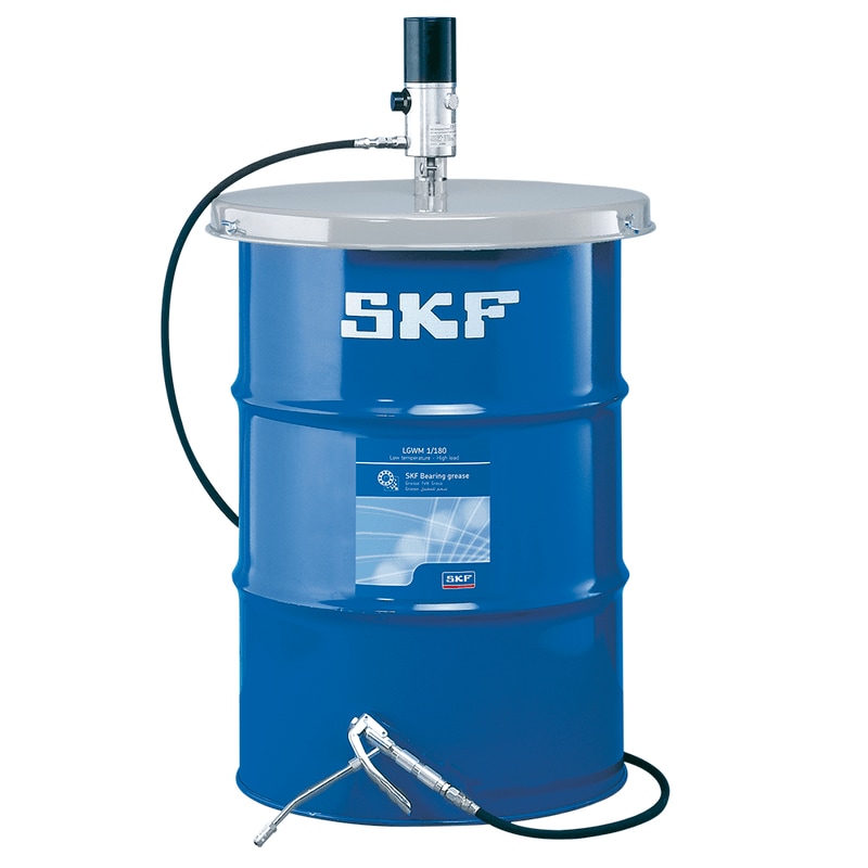 SKF Grease drum 180 kg with air-operated grease pump