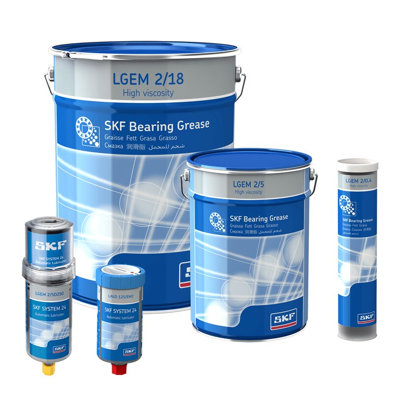 SKF High Viscosity Bearing Grease with Solid Lubricants LGEM 2