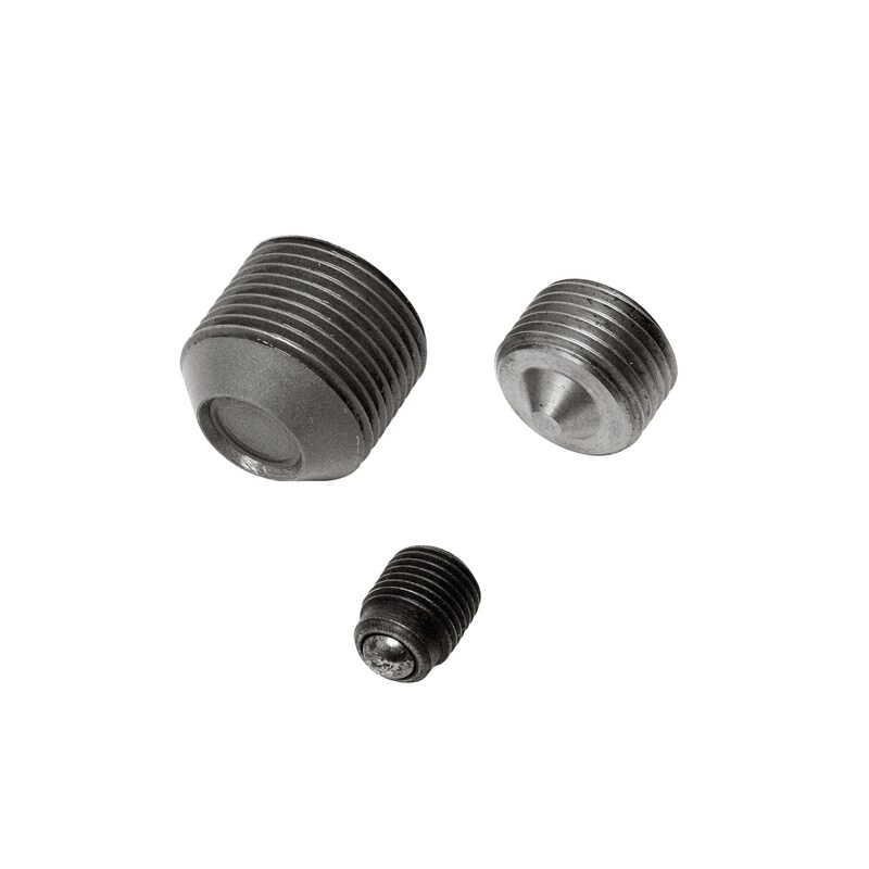 Plugs for oil ducts and vent holes Plugs for oil ducts and vent holes