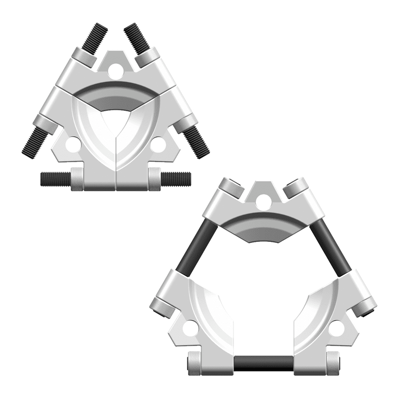 Tri-section pulling plates