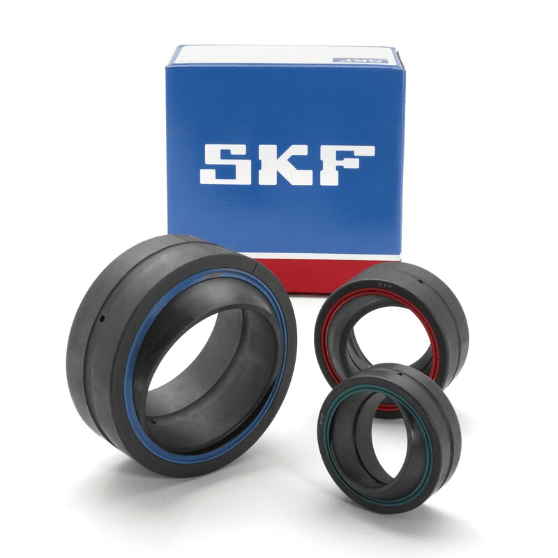 Radial spherical plain bearings requiring maintenance