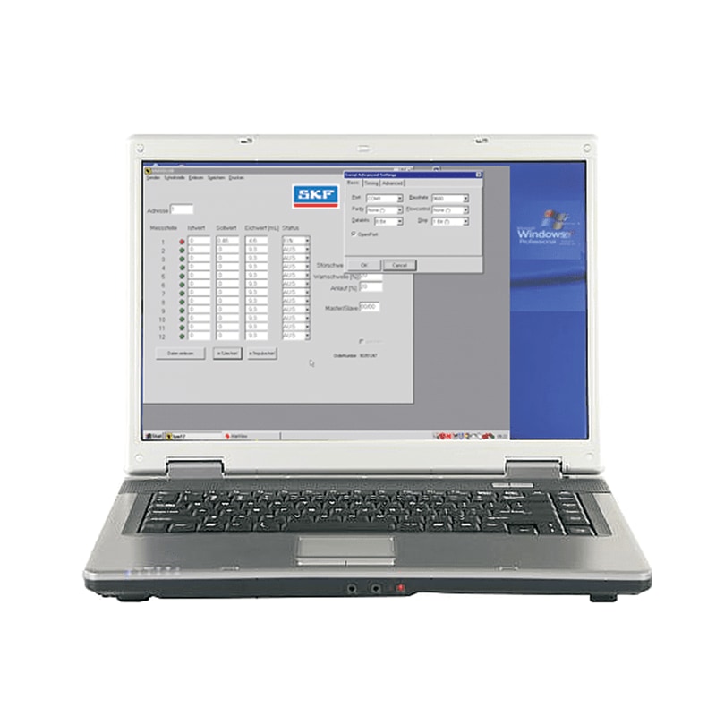 Variolub software displayed at a laptop Variolub software at Laptop