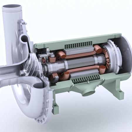 曝氣鼓風(fēng)機(jī)永磁電動(dòng)機(jī)