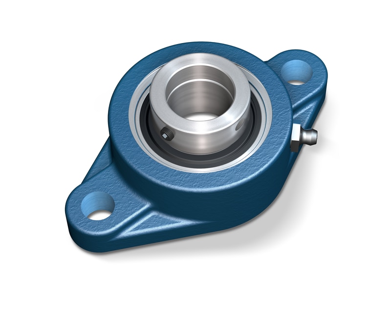 F2B eccentric locking four-bolt flange unit