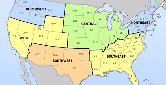 US map of regions for certified electric motor rebuilders 550 x 283 0901d19680675cac US map of regions for certified electric motor rebuilders 550 x 283 0901d19680675cac