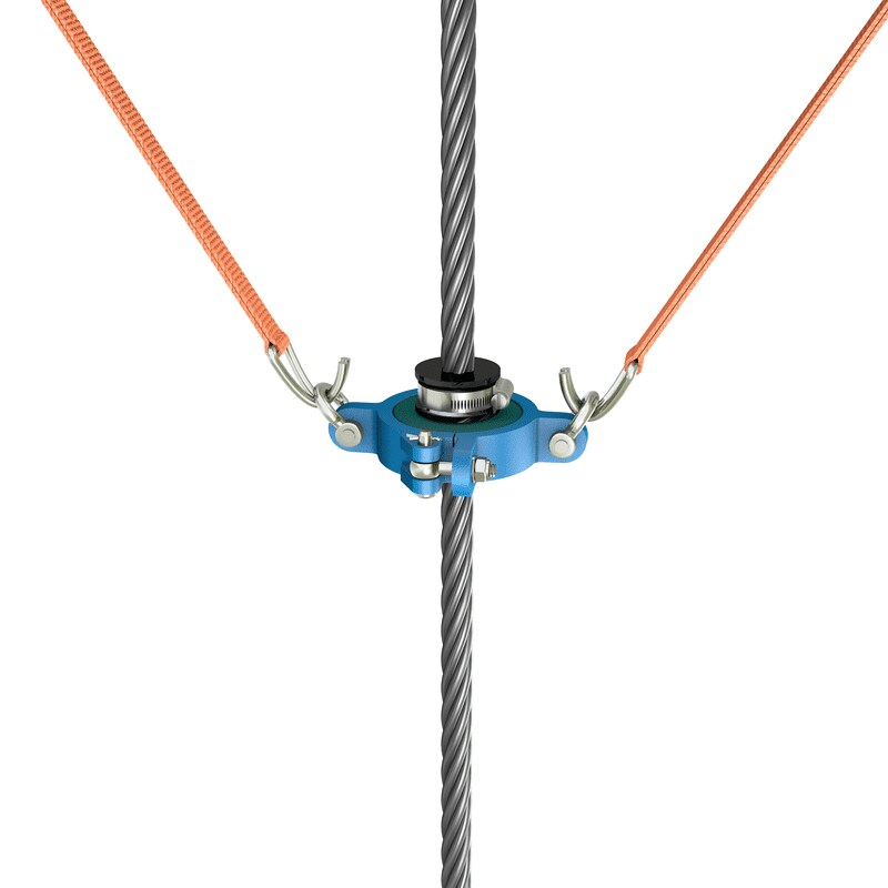 Groove cleaner complete on rope Groove cleaner complete on rope