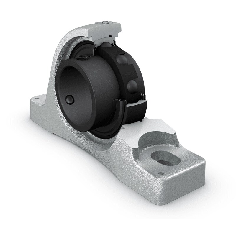 Extreme temperature ball bearing unit (cut)