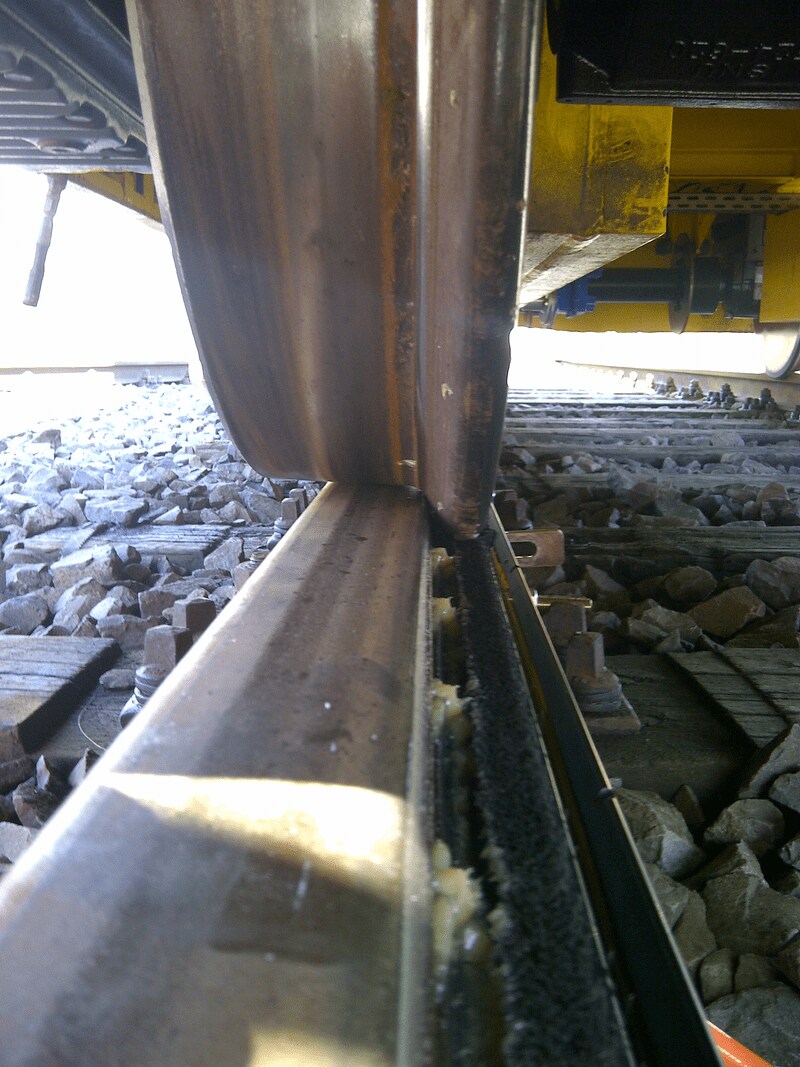 Tram wheel and track
