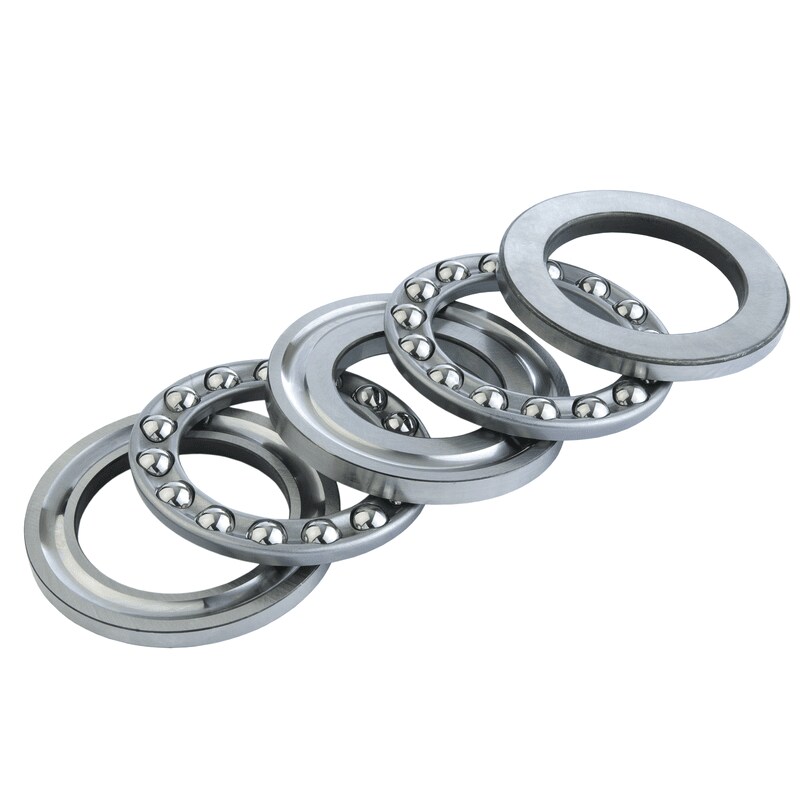 Double direction trust ball bearing - components