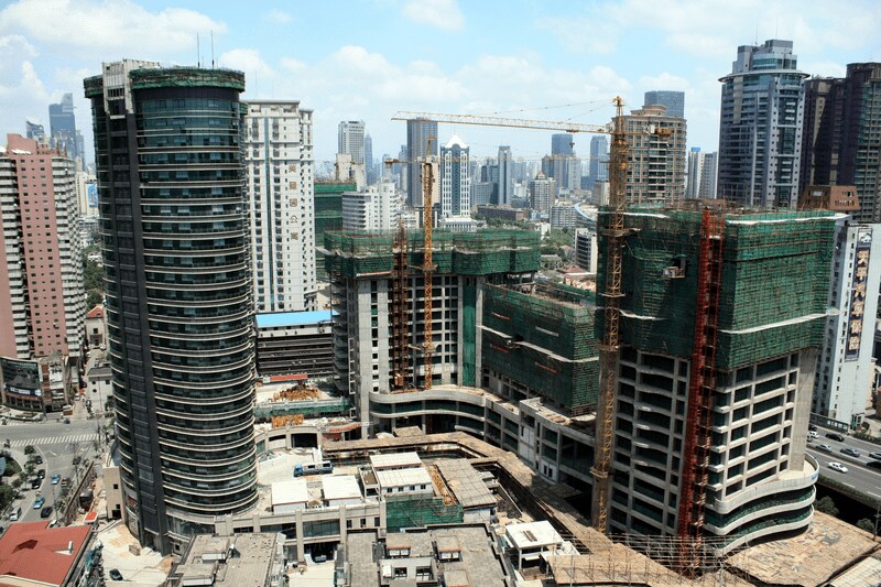 Sky scrapers in Shanghai