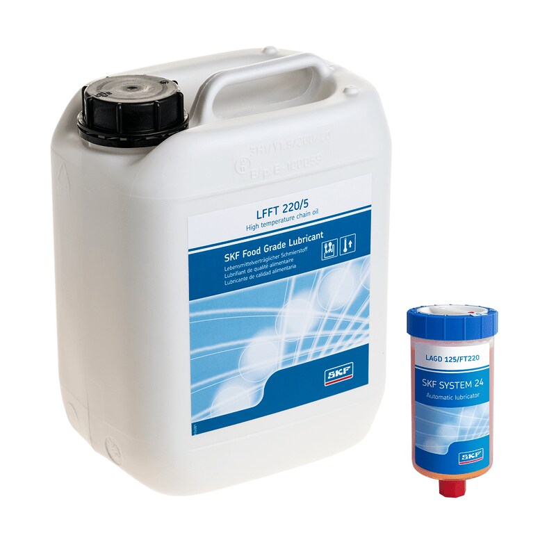 Aceite para cadenas compatible con alimentos LFFT 220 para altas temperaturas Aceite para cadenas compatible con alimentos LFFT 220 para altas temperaturas