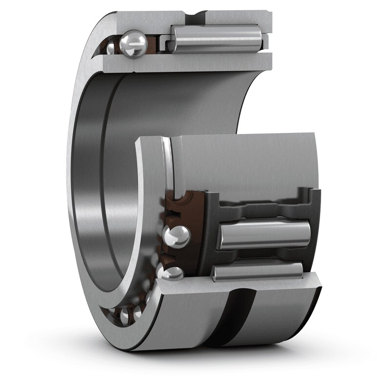 Needle roller / angular contact ball bearings