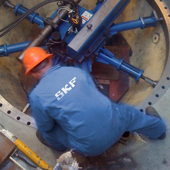 Flange facing