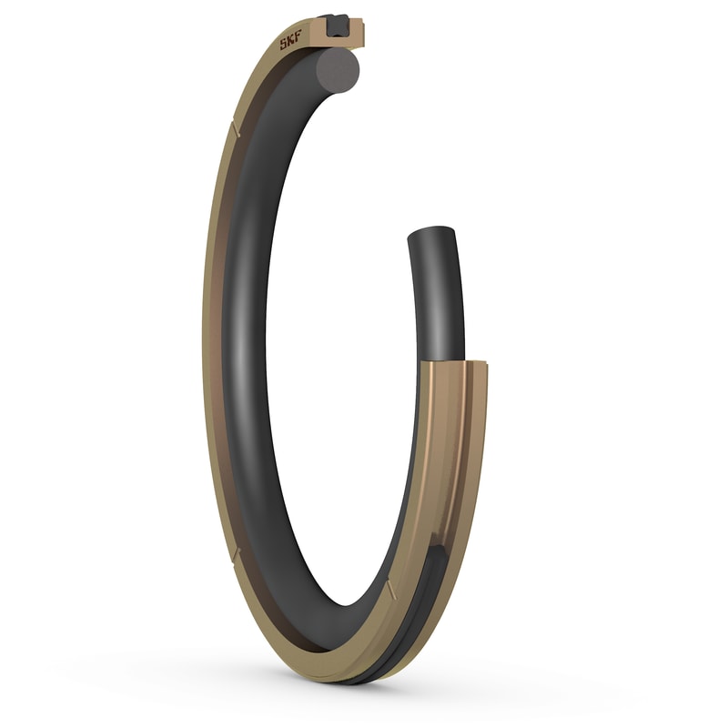 APR-110X94.5X6.3-AD1<br>Piston seal with PTFE slide ring with incorporated seal element on dynamic surface