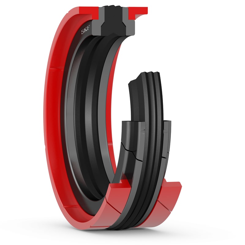 MD 250X225X25.4X12.7-L<br>Compact piston seal with guide rings, anti-extrusion rings and seal integrated into the piston seal assembly