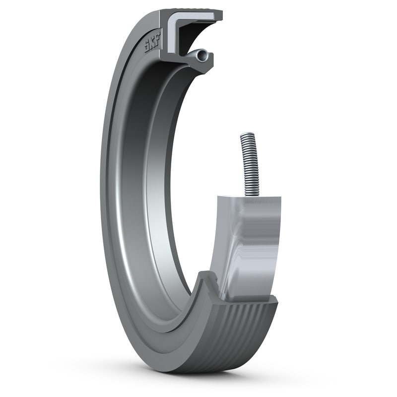 100X125X12 HMS5 RG<br>Radial shaft seal with rubber outside diameter and single sealing lip, for oil or grease