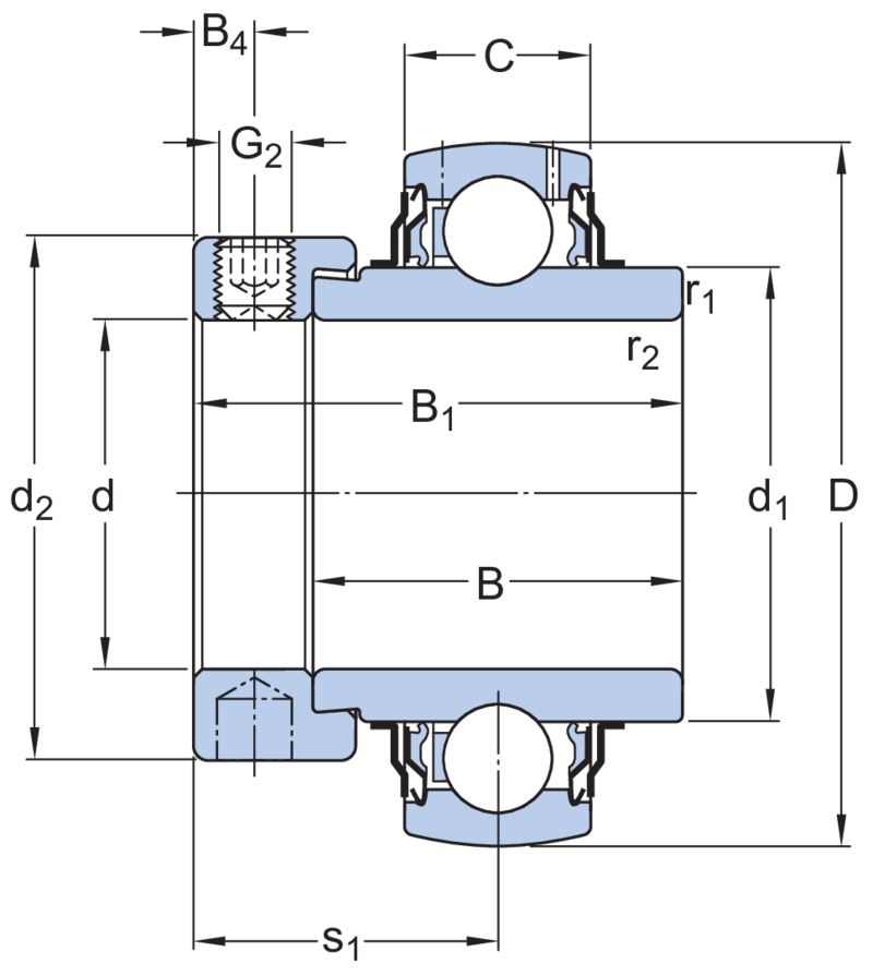 YEL 204-2F RODAMIENTO - Imagen 2