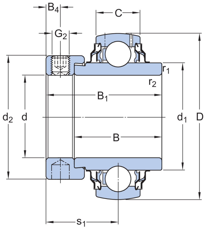 YEL 205-2RF/VL065 RODAMIENTO - Imagen 2