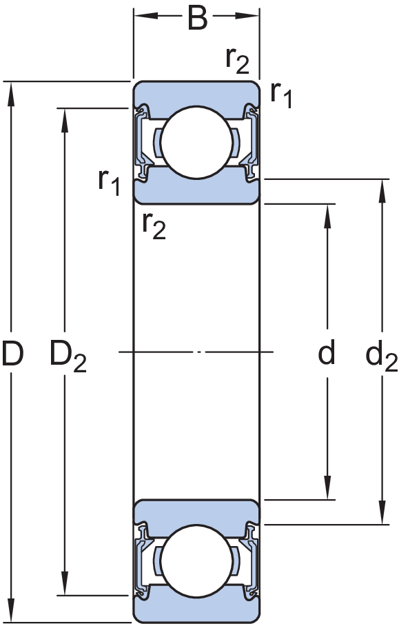608-2RSL RODAMIENTO - Imagen 2