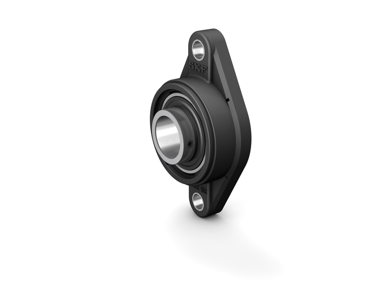 FYTBK 20 TR<br>Oval flanged ball bearing unit with set screw locking and extended inner ring, composite housing, ISO