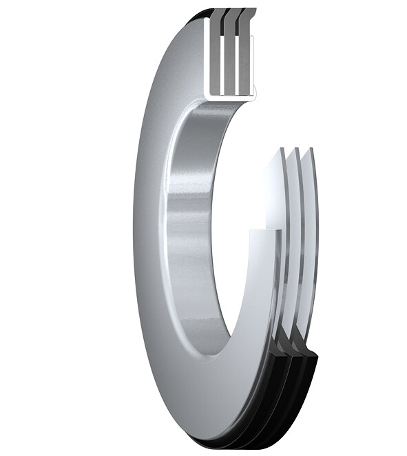 15530<br>Radial shaft seal with metal case and three sealing lips, for grease