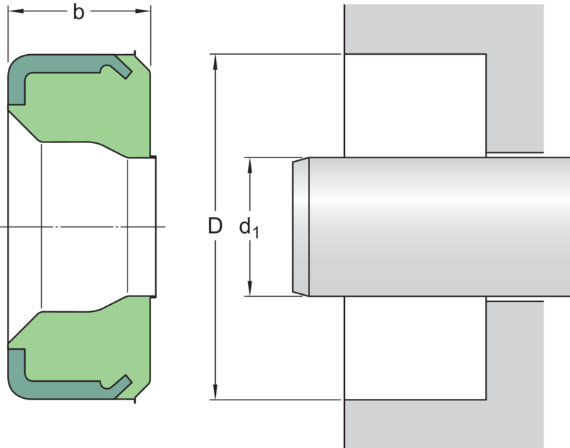 Radial shaft seals for general industrial applications 28X35X6 HM102 R