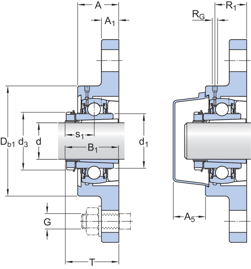 Supporto Flange In Termoplastica Con Cuscinetto INOX Albero 30mm SSUC 206 Isb - Foto 11