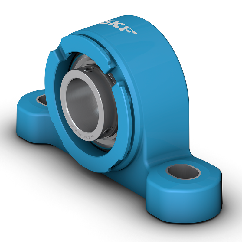 P2BC 40M-TPZM<br>Pillow block ball bearing unit with extended inner ring and set screw locking, composite