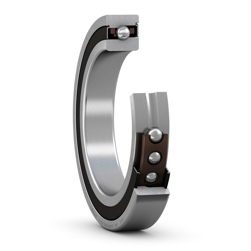 S7013 CBGA/P4A<br>Super-precision,?high-speed, B design, universally matchable single row angular contact ball bearing?with seals