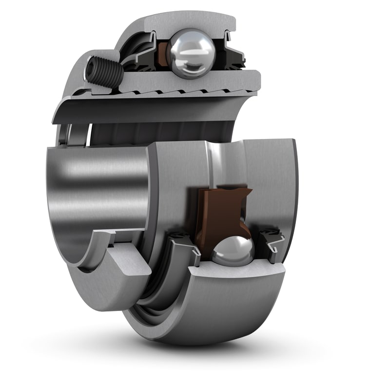 YSP 210 SB-2DW/AG<br>Insert bearing with SKF ConCentra locking
