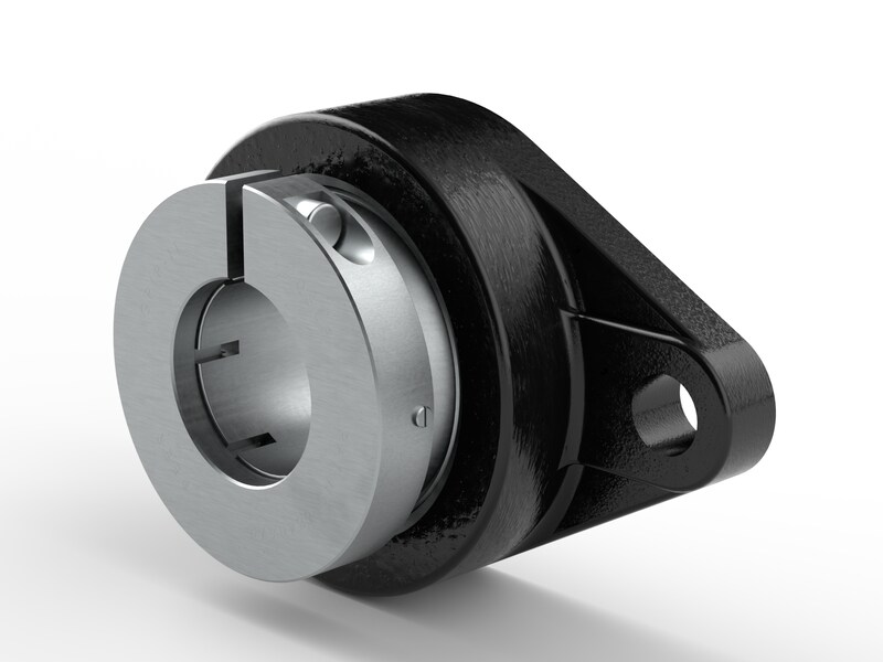 PER.GRNFT206A-A<br>Flanged ball bearing unit with composite or cast metal housing