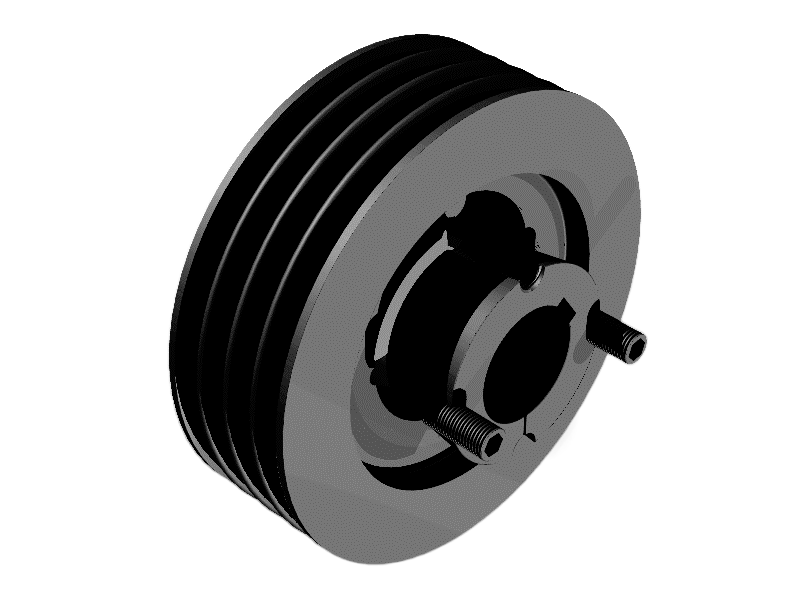 PHP 4-B380TB<br>Classical V-belt pulley, taper bushed